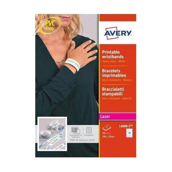 Avery L4000-5 Etichetta Per Stampante Bianco Etichetta Per Stampante Autoadesiva-image