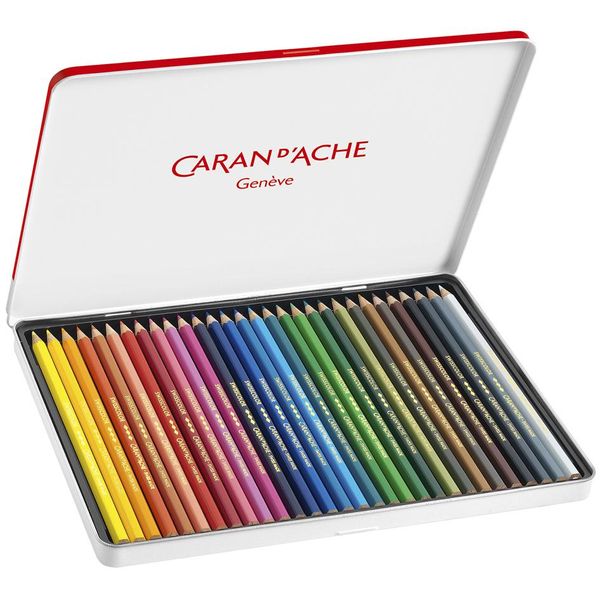 Caran D'ache 1284730 Matite Colorate Caran D'ache Swisscolor, Astuccio In Metallo Da 30 Pezzi-image