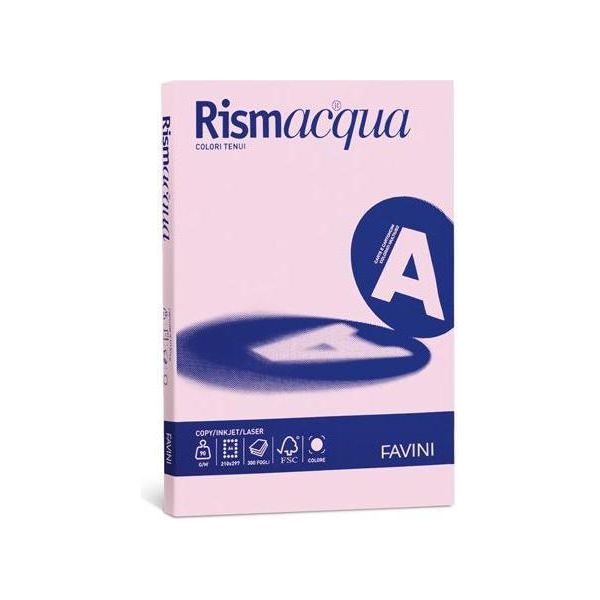 Favini Rismacqua Carta Inkjet A4 (210X297 Mm) 200 Fogli Rosa-image