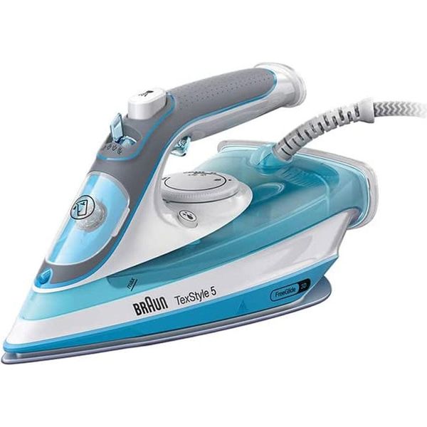 Braun Texstyle 5 Si 5006 Bl Ferro Da Stiro A Secco E A Vapore Piastra In Ceramica 2600 W Blu, Grigio, Bianco-image