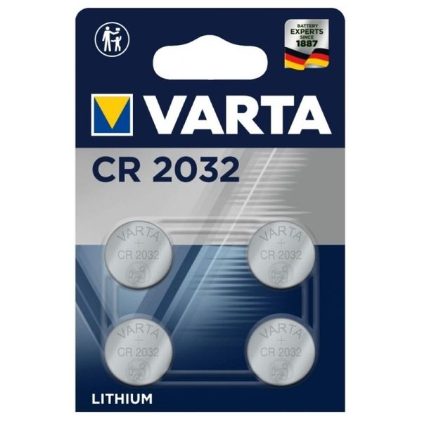 Varta CR2032 Pile A Bottone Al Litio 3V In Blister Da 4 Pezzi-image