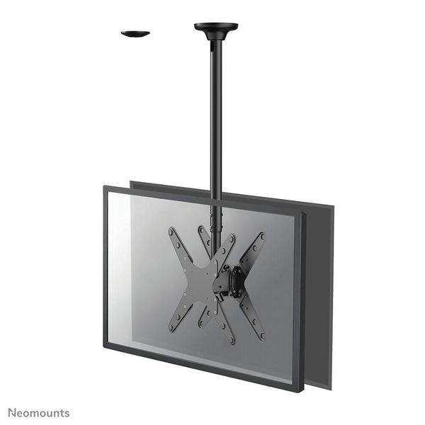 Neomounts FPMA-C340DBLACK Supporto Doppio Per Monitor/Tv A Soffitto 32-75" - H 106-156 Cm"-image