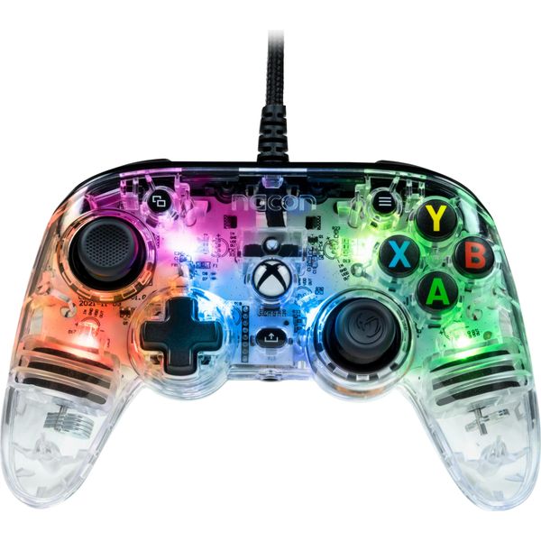 Nacon Pro Compact Colorlight Nero, Trasparente Usb Gamepad Analogico/Digitale Pc, Xbox One, Xbox Series S, Xbox Series X-image