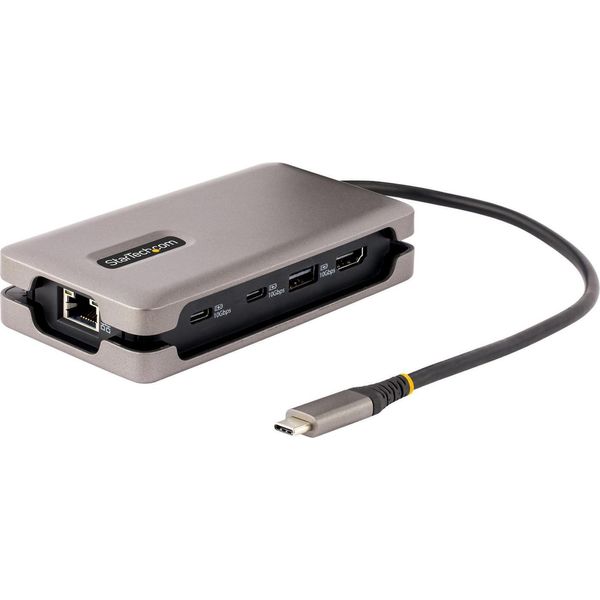 Startech.Com Adattatore Multiporta USB-C - Docking Station Usb Type-C 3.2 Gen2 10Gbps Con Uscita Video Hdmi 2.0B 4K 60Hz, Hub Usb (2Xusb-C, 1Xusb-A), Pd 100W Pass-Through - Mini Dock Da Viaggio Con Cavo Da 30 Cm-image