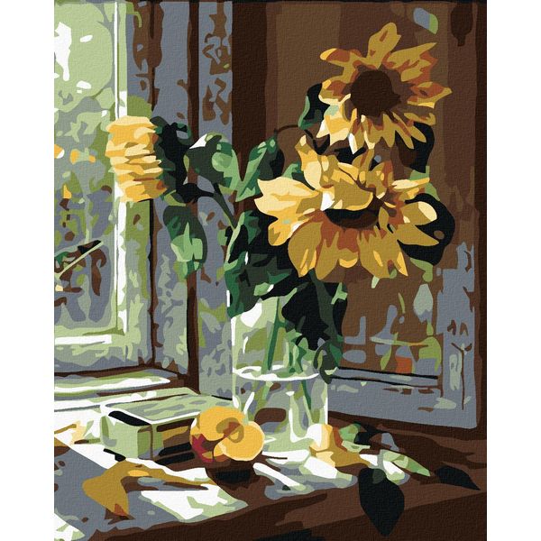 Zuty - Quadro Diamante - Sole In Vaso, 40X50 Cm, Fuori Tela Su Telaio-image