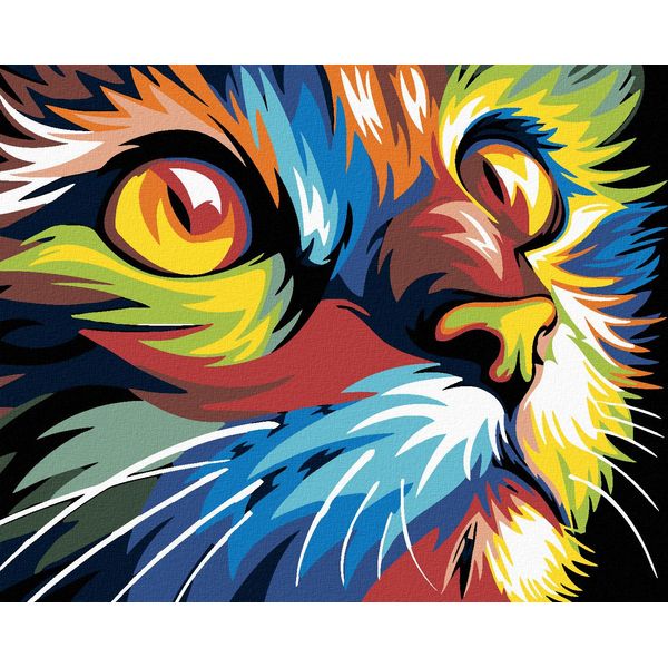 Zuty - Quadro A Diamante - Cat, 40X50 Cm, Tela Tesa Su Telaio-image