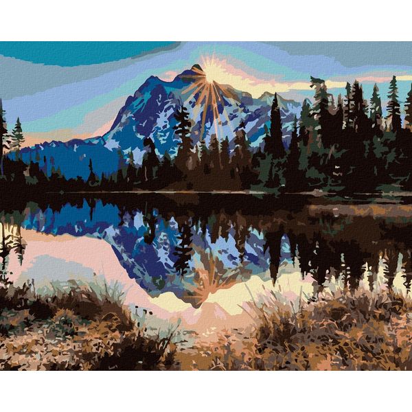 Zuty - Quadro Diamante - Montagne Oscurate, 40X50 Cm, Fuori Tela Su Telaio-image