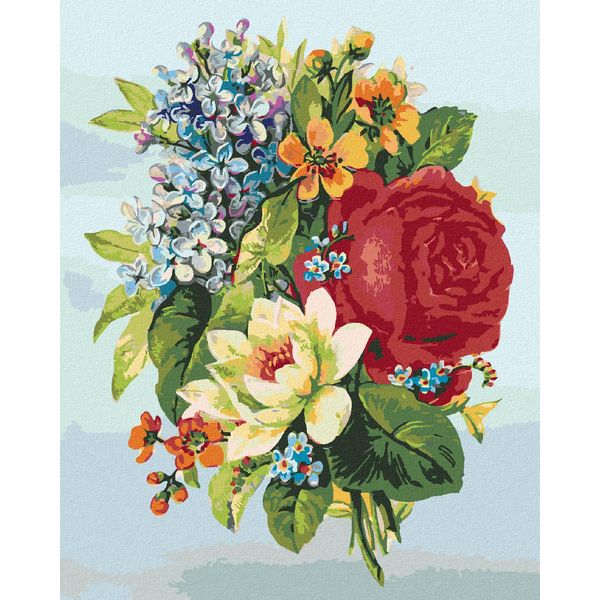 Zuty - Quadro Diamante - Collage Di Fiori, 40X50 Cm, Fuori Tela Su Telaio-image
