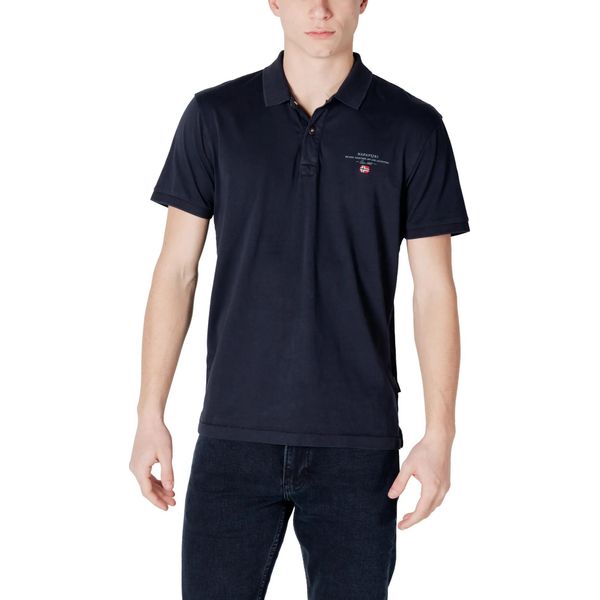 Polo Napapijri Uomo Blu Navy Cotone : Taglia - 3XL Taglia: 3XL-image