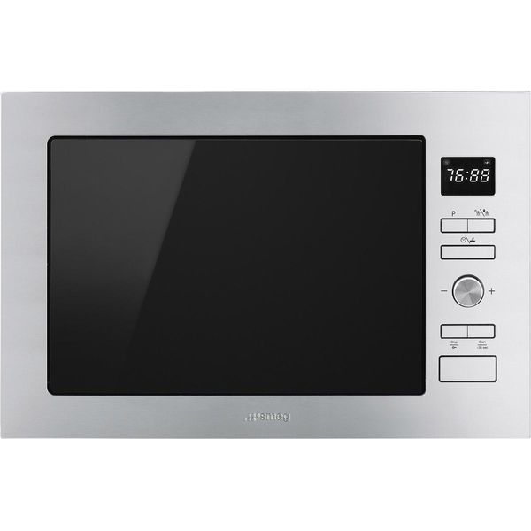 Grill Da Incasso Microonde 25L 900W In Acciaio Inox Smeg Fmi425X-image
