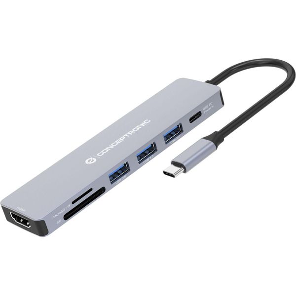 Conceptronic DONN19G Docking Station 7 In 1-image