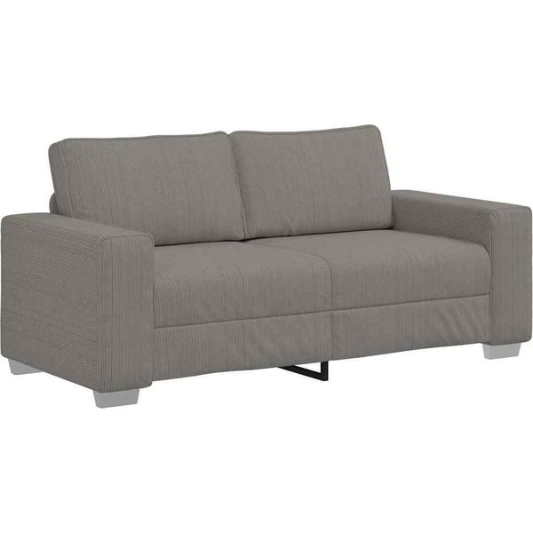 Vidaxl Divano A Due Posti Grigio Chiaro 180X77X82 Cm Tessuto Corda-image