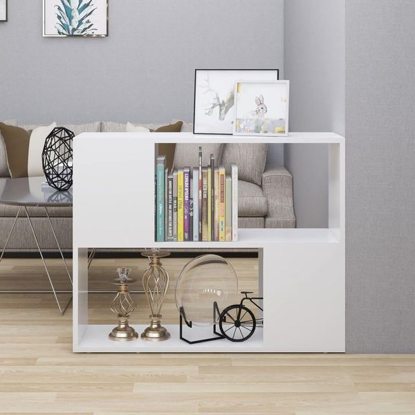 The Living Store Mobile Tv Bianco 80X24X63 Cm Materiale Legno-image