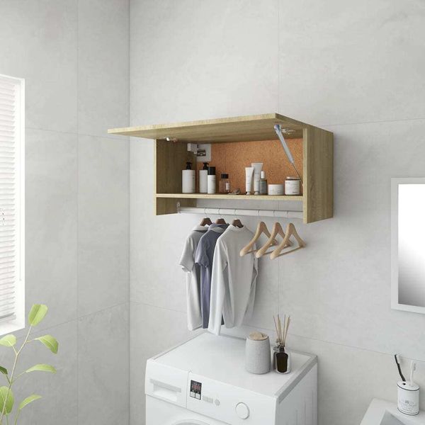 Vidaxl Armadio Rovere Sonoma 70X32,5X35 Cm In Legno - Armadio - Armadi - Armadio A Muro - Armadio A Muro - Armadio-image