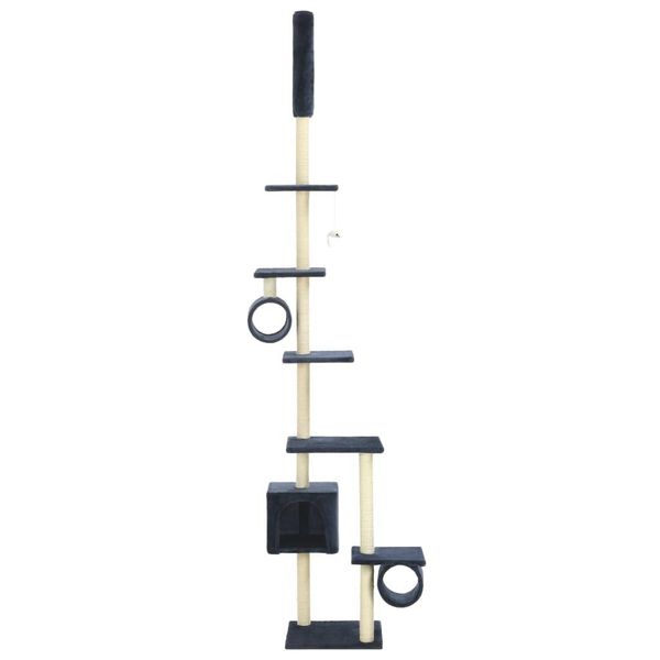 The Living Store Albero Per Gatti Con Tiragraffi In Sisal 260 Cm Blu Scuro-image