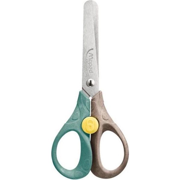 Maped 473120FM Forbici Da Cancelleria Universale Taglio A Zig Zag Marrone, Verde, Acciaio Inox-image