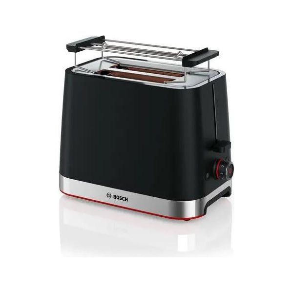 Bosch TAT4M223 Tostapane 4 2 Fetta/E 950 W Nero Stainless Steel-image