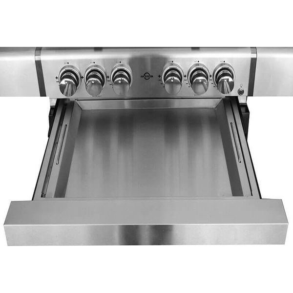 Cassetto Raccogli Grasso In Acciaio Inox Per I Modelli Chef E Allrounder - Facile Da Pulire, Cassetto Telescopico, Vaschetta Raccogli Grasso Estraibile, Maggiore Altezza Di Lavoro-image
