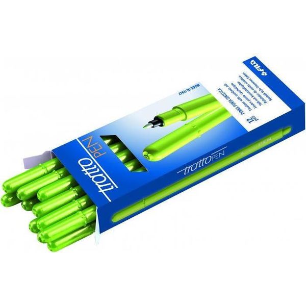 Tratto Pen Penna Tecnica Fine Verde Chiaro 12 Pz-image