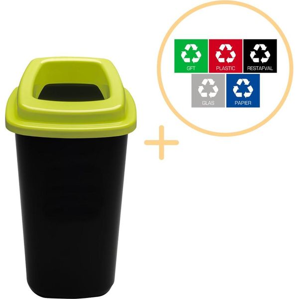 Pattumiera Plafor Sort 28L - Riciclaggio - Verde-image