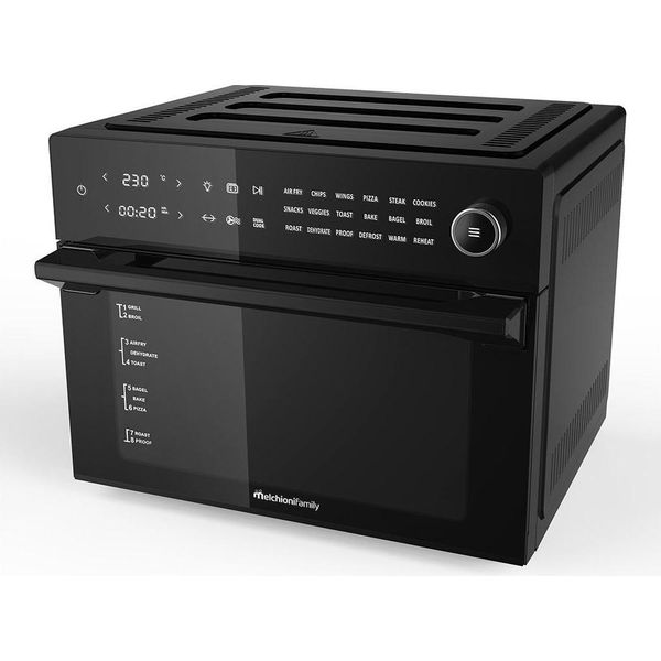 Melchioni 118340032 Friggitrice Singolo 30 L Indipendente 1800 W Friggitrice Ad Aria Calda Nero-image