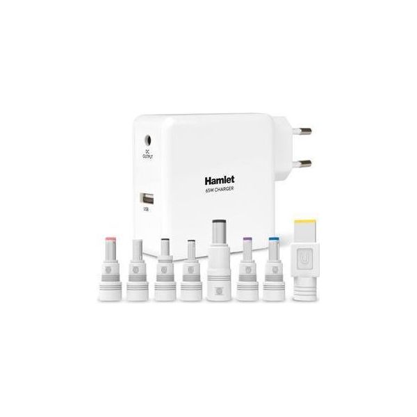 Hamlet Notebook Charger Alimentatore Universale Da 65W Per Notebook E Dispositivi Mobili-image