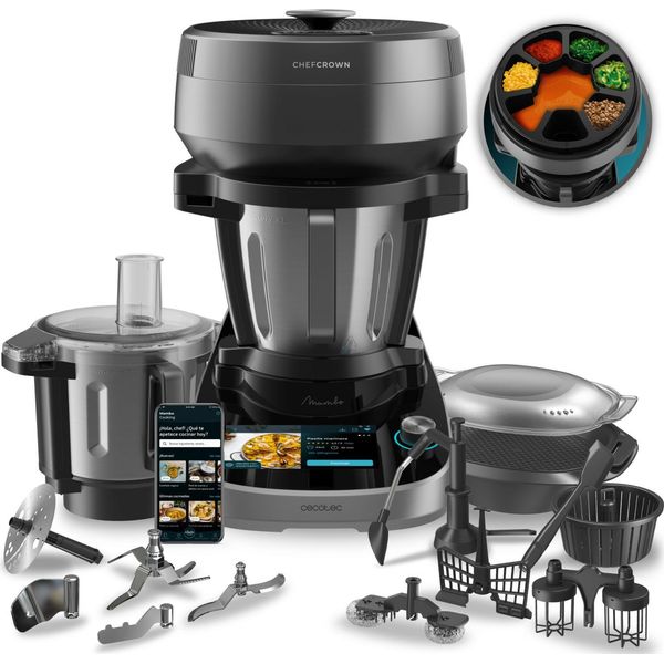 Cecotec Mambo Cooking Total Gourmet 2200 W 4,5 L Acciaio Inox-image