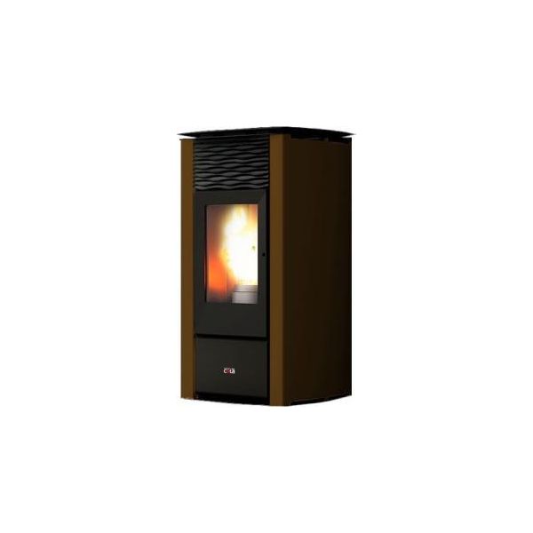Cola Termo Focus Plus Libera Installazione Pellet Nero, Marrone-image