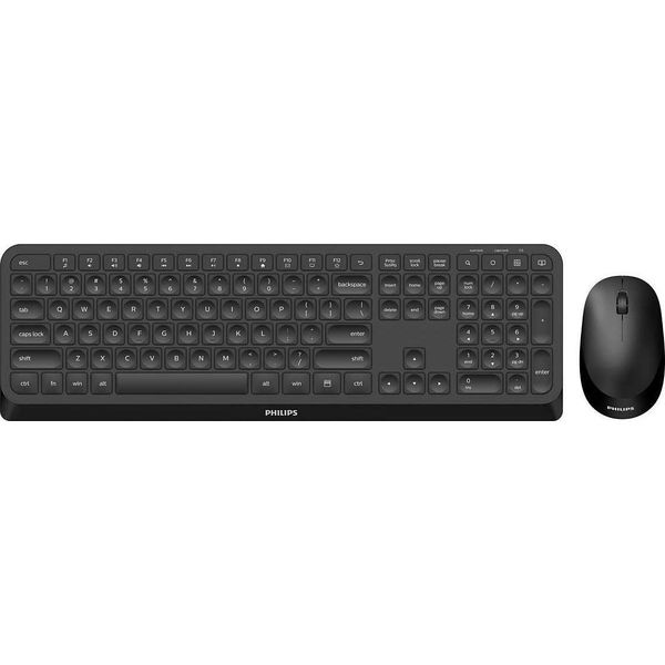 Philips 3000 Series SPT6307B/34 Tastiera Mouse Incluso Rf Wireless Inglese Us Nero-image