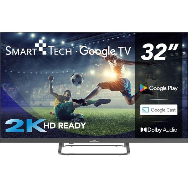Smart Tech 32HV02V Smart Tv 32 Pollici Hd Ready Display Led Sistema Vidaa DVBT2/C/S2 Classe E Wi-Fi Colore Nero-image