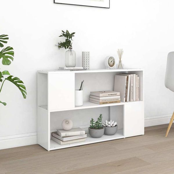 Vvidaxl Libreria Bianca 100X24X63 Cm Materiale A Base Di Legno - Libreria - Librerie - Libreria - Librerie-image