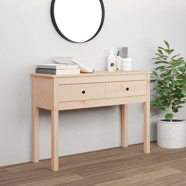 Vidaxl Tavolo Consolle 100X35X75 Cm In Pino Massiccio - Tavolo Consolle - Tavoli Consolle - Consolle - Tavolo-image