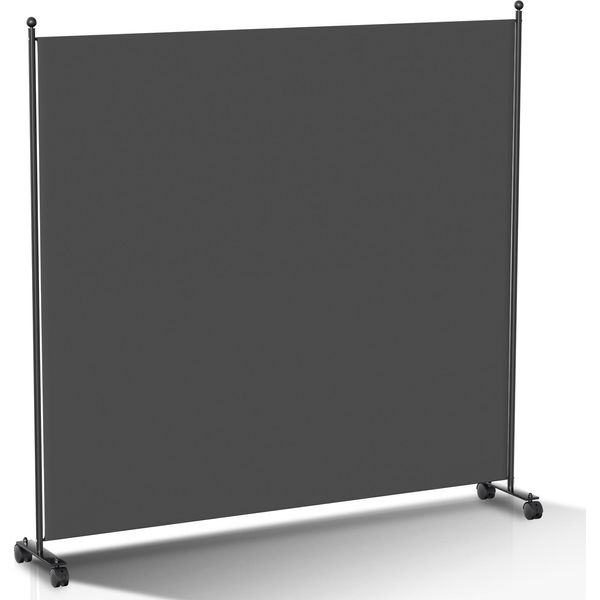 Schermo Con Rotelle 1 Pezzo Antracite 187X181 Cm Divisorio Pieghevole Parete Divisoria Per Esterni Schermo Privacy Per Giardino Divisorio Per Ambienti-image