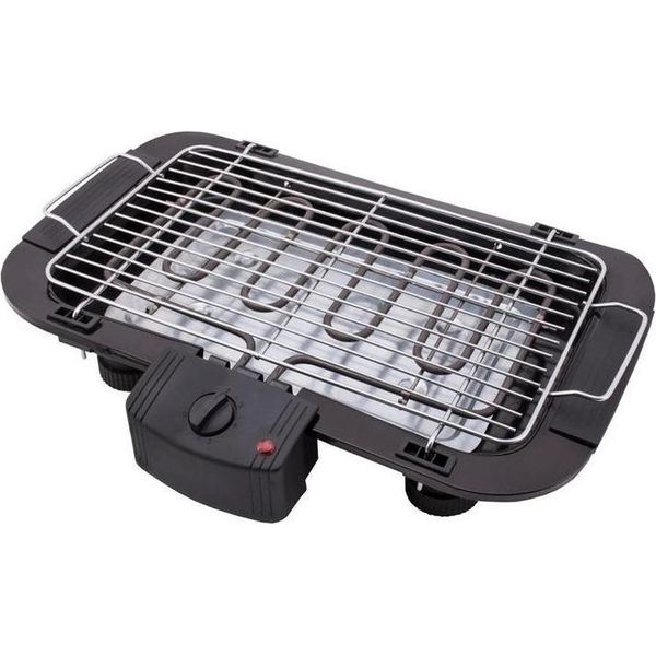Pyramidea GR1800 Barbecue E Bistecchiera Da Tavolo Elettrico Nero Acciaio 1800 W-image