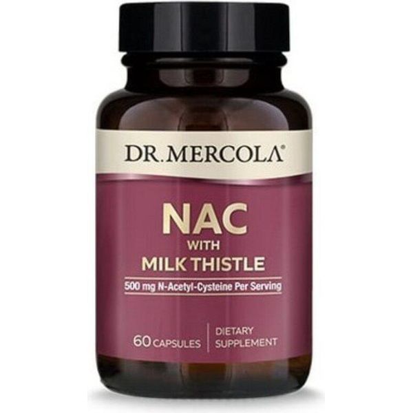 Dr. Mercola Nac Con Cardo Mariano (60 Caps.) 3264-image