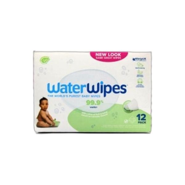 Salviette Waterwipes Sensitive+ Per Bambini E Ragazzi, 720 Pezzi (12 Confezioni), Pulizia, Cura E Protezione 3 In 1, 99,9% Acqua, Pulizia Testurizzata, Senza Profumo-image
