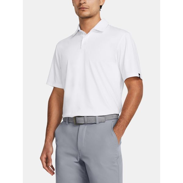 Polo A Manica Corta Under Armour Golf Tee To Green Lb Bianco M Bianco M-image