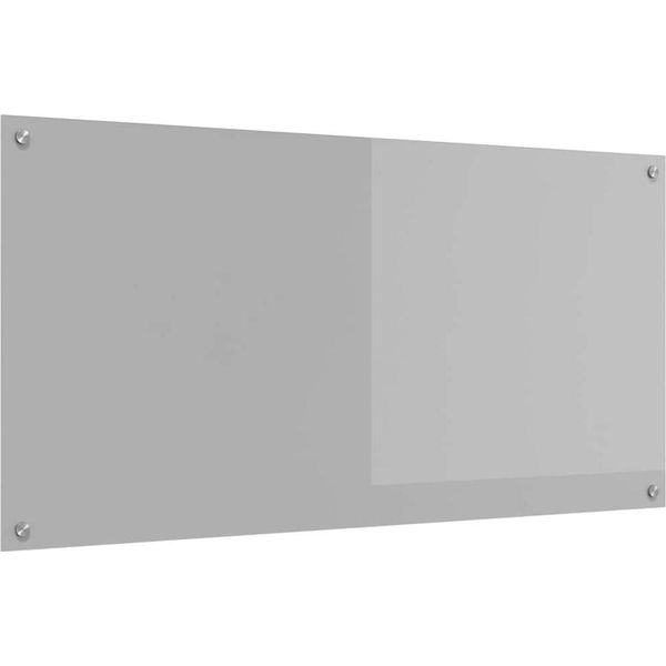 Vidaxl Alzatina Per Cucina Grigio Chiaro 120 X 60 X 0,6 Cm Vetro Temperato-image