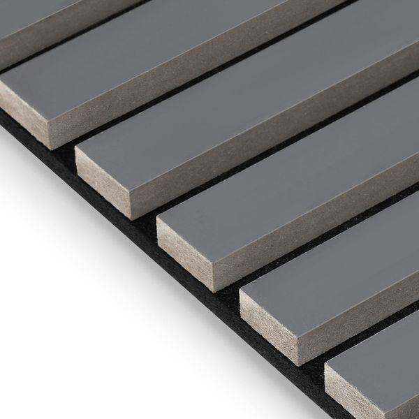 Aopunly Pannello Acustico Pannello A Parete Moderno Pannelli A Parete Acustici In Legno Legno 1 Pannello Mdf Pannelli A Parete 120X60X2.1Cm Grigio-image