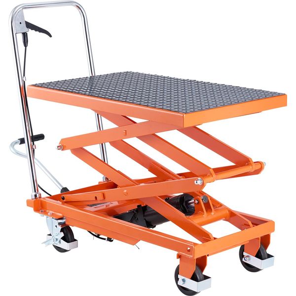 Succebuy Tavolo Elevatore Idraulico Da 47,2", Capacità Di Carico Di 500 Libbre, Carrello Manuale A Doppia Forbice, Base Antiscivolo"-image