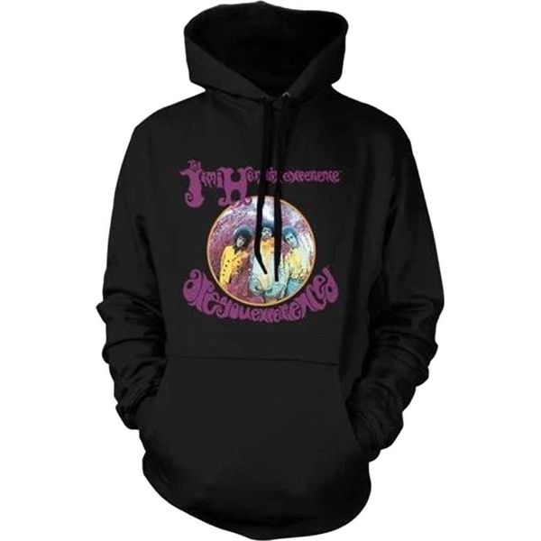 Jimi Hendrix - Felpa Con Cappuccio "Are You Experienced"" Per Uomo/Donna Unisex, Da Indossare Sopra Altri Capi RO15395 (M) (Nero)"-image
