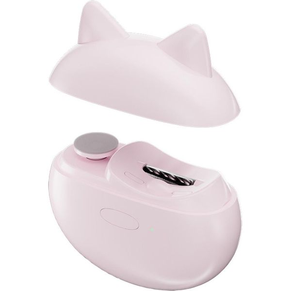 Inf Tagliaunghie E Lima Elettrica 2-In-1 - Sicuro E Automatico Per Unghie Rosa-image