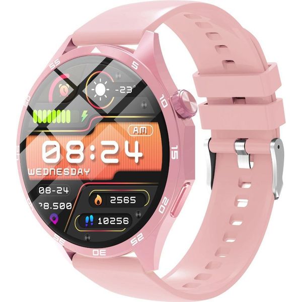 Inf Smartwatch Multifunzione Con Bluetooth, Monitoraggio Cardio E Personalizzabile Rosa-image
