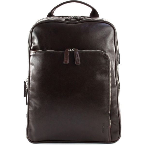 Picard Pelle Zaino Con Scomparto Per Laptop Buddy Backpack Cafe Marrone-image