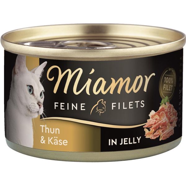 Miamor 100Gx24 Filetti Sottile Gelatina Tonno & Formaggio-image