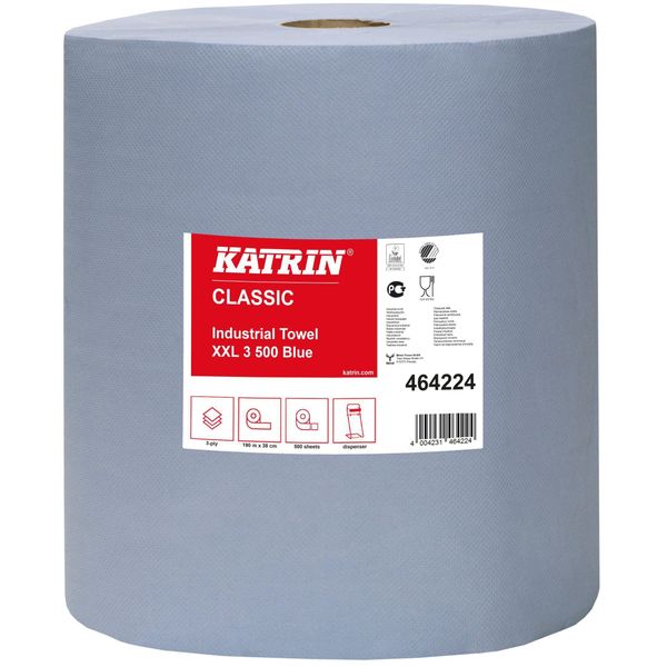 Katrin® 223000210 Salviette - 2 Rotoli Da 500 Fogli, 38 X 38 Cm, 3 Veli-image