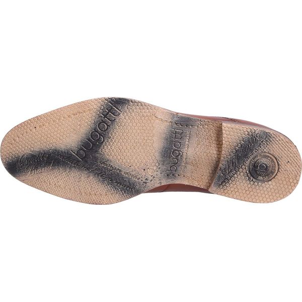Bugatti Scarpa Bassa Da Uomo In Vera Pelle Con Lacci Cognac, Uomo:48 Eu-image