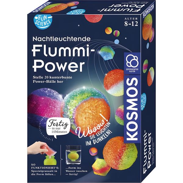 Kosmos Fun Science Nachtleuchtende Flummi-Power Experimentierkasten, Flummis Selber Machen, Ab 8 Jahren, 654108-image