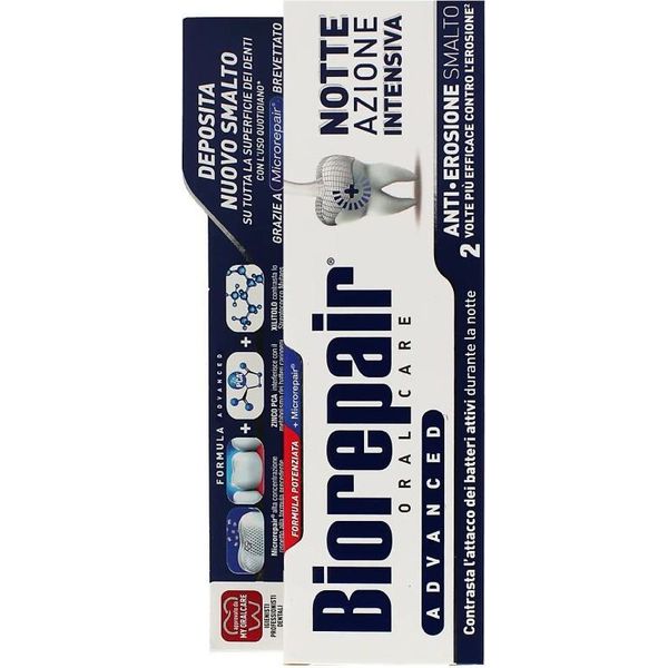Dentifricio Biorepair Notte 75Ml Remineralizzante Senza Fluoro Sensibile-image