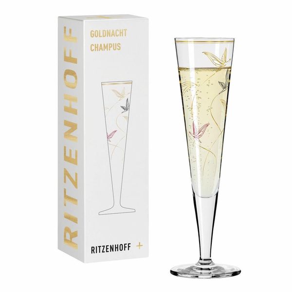 Ritzenhoff Champagnerglas Goldnacht Champagner 017, Concetta Lorenzo, Kristallglas, 205 Ml, 1071017-image